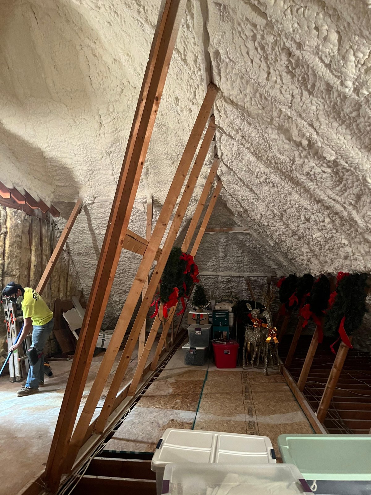 Vault Spray Foam installation