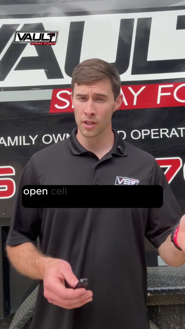 Open cell vs closed cell spray foam